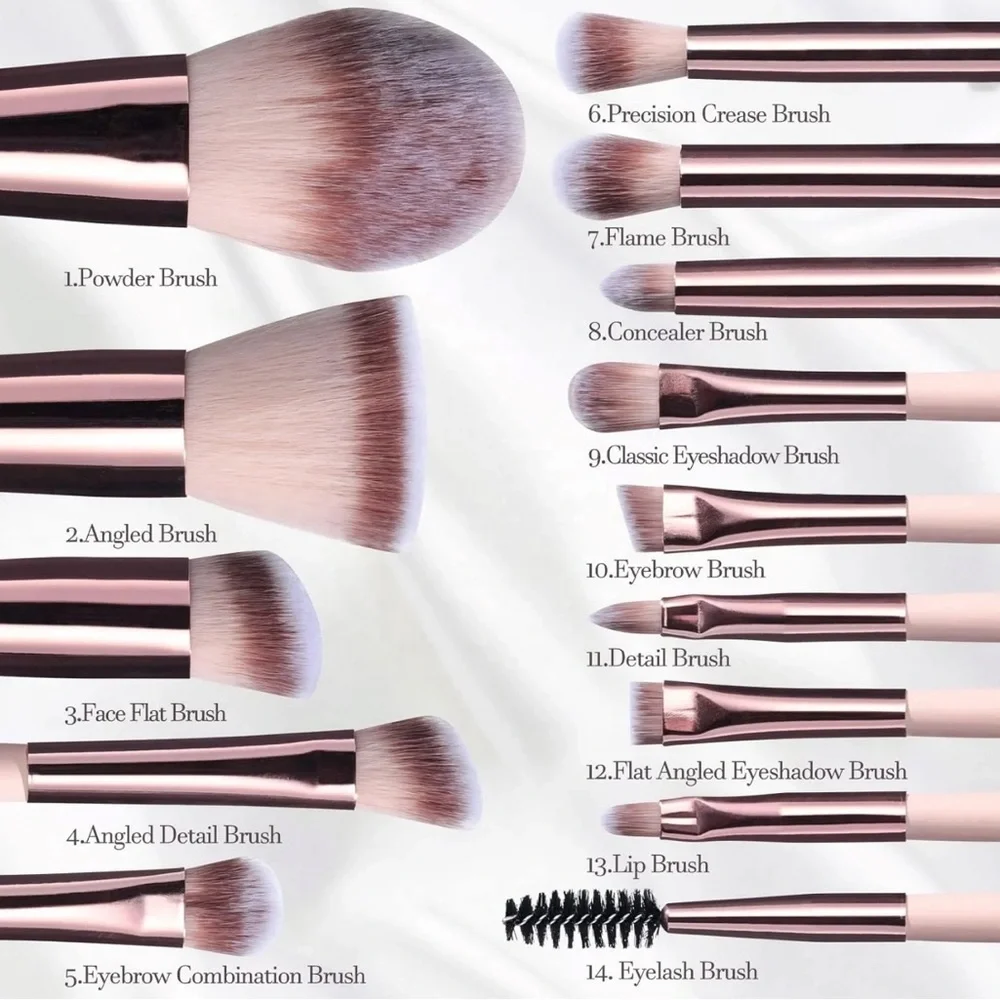 BS-Mall Travel Makeup Brush Set Case with LED Light Mirror